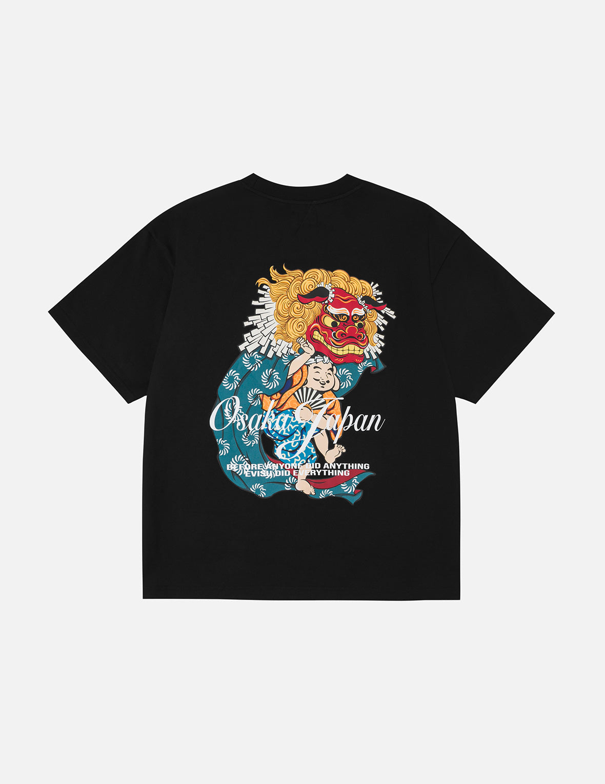 仏頭獅子舞プリント リラックスフィット Tシャツ